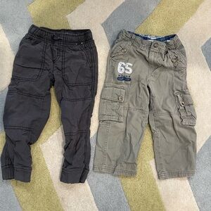 Black and Tan Cargo Pants Set